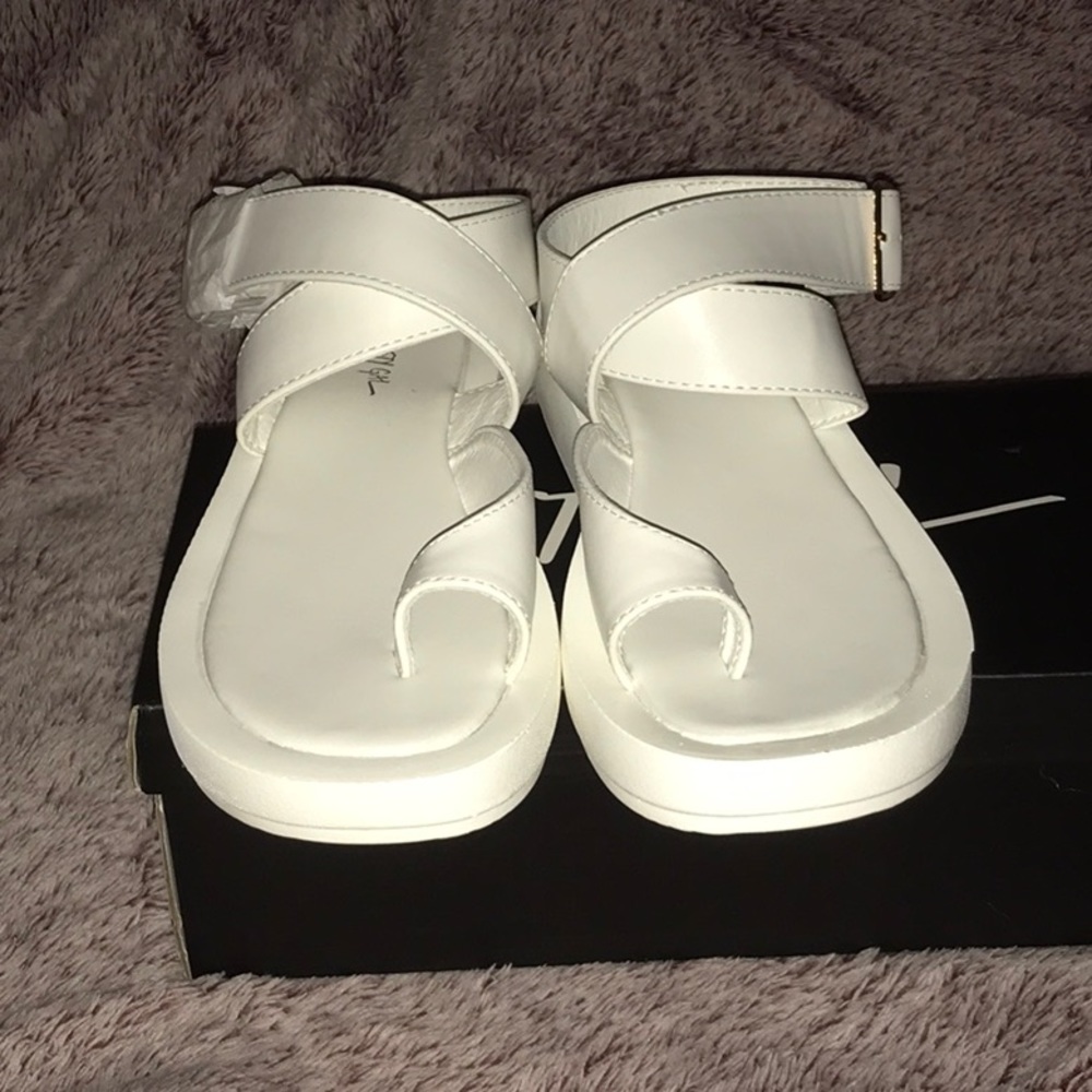 Nasty Gal Cross Front Sandals